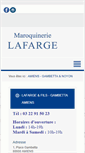 Mobile Screenshot of lafargemaroquinerie.com